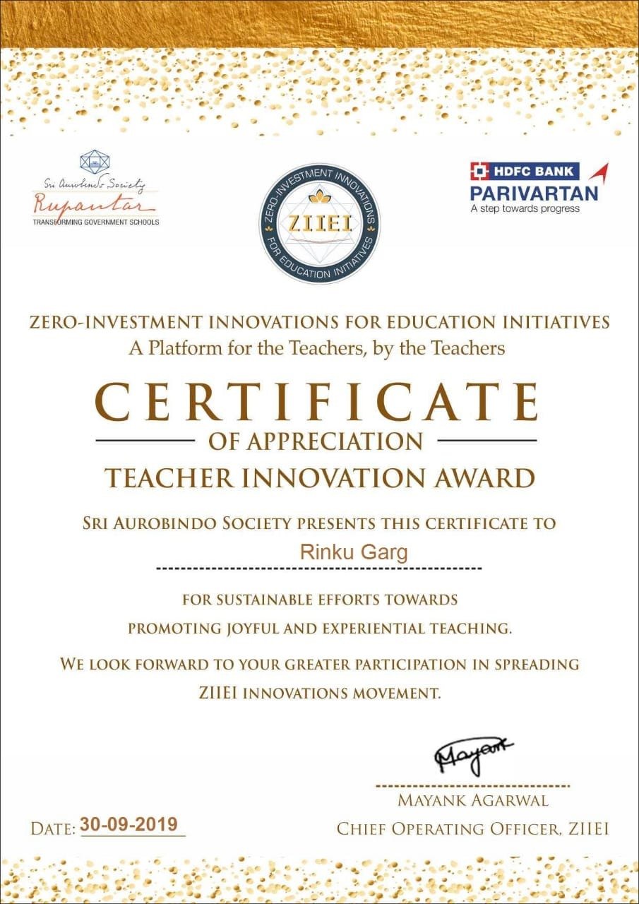 Bhaarat Coaching Classes Award