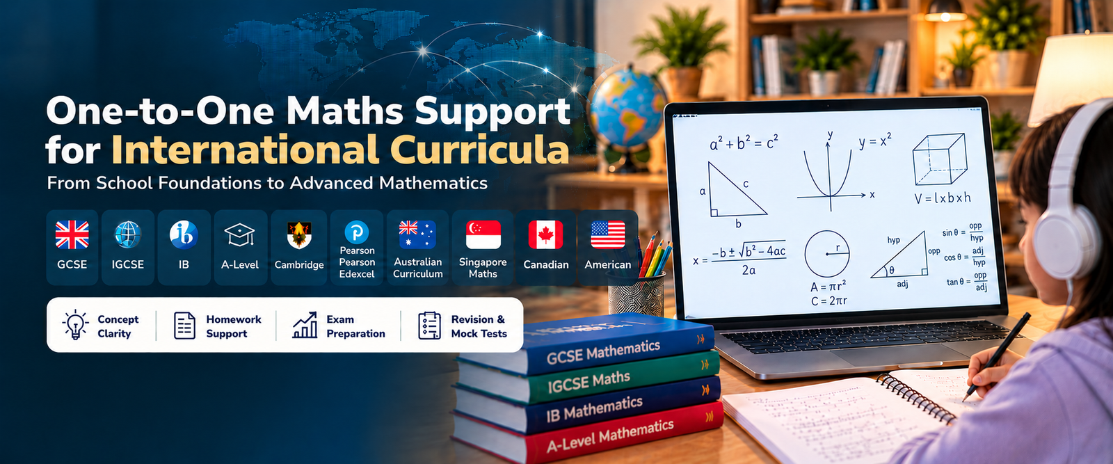 One-to-One Maths Support for International Curricula